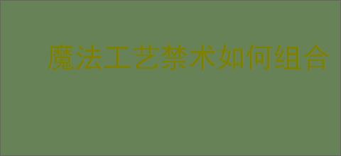 魔法工艺禁术如何组合