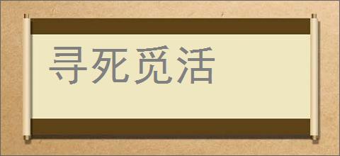 寻死觅活的意思,及其含义,寻死觅活基本解释