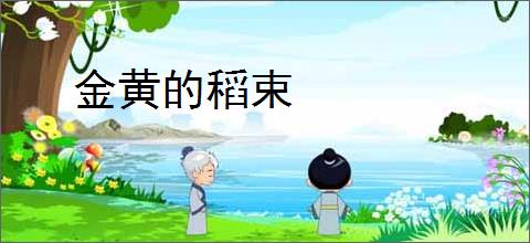 金黄的稻束