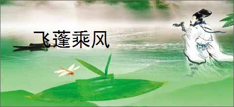 飞蓬乘风