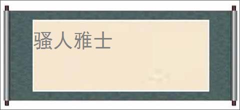 骚人雅士