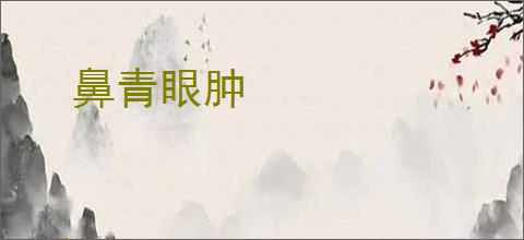 鼻青眼肿