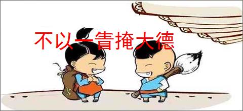 不以一眚掩大德