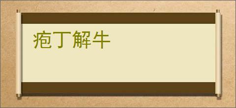 疱丁解牛