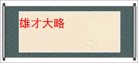 雄才大略