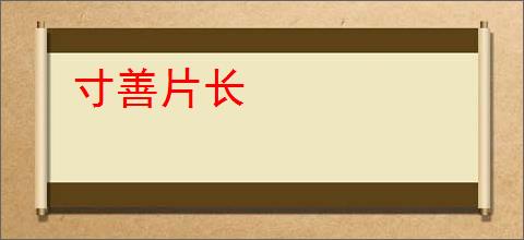 寸善片长