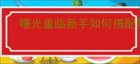 曙光重临新手如何搭配阵容