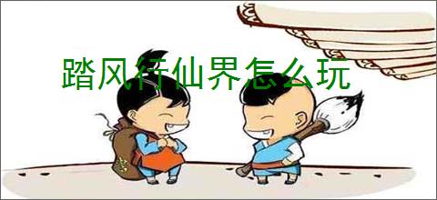 踏风行仙界怎么玩