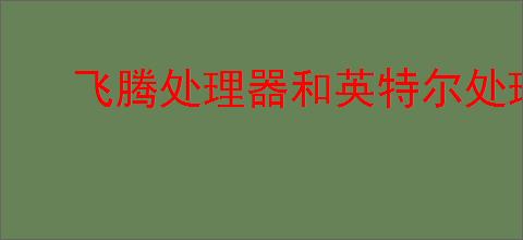 飞腾处理器和英特尔处理器对比
