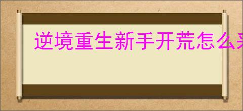 逆境重生新手开荒怎么采集