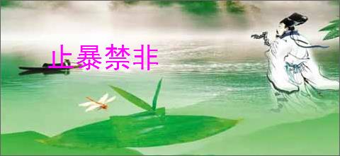 止暴禁非