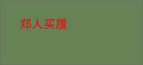 郑人买履