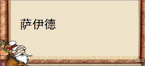 萨伊德