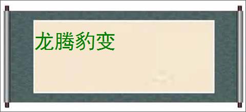 龙腾豹变