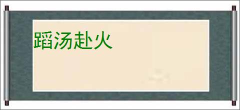 蹈汤赴火