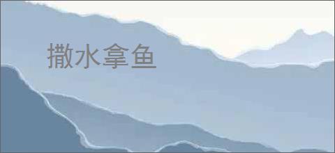 撒水拿鱼