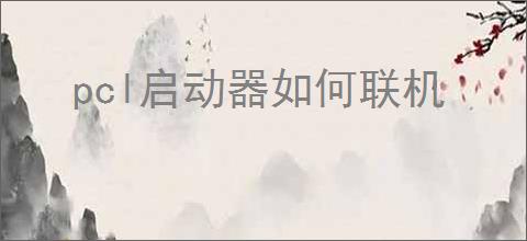 pcl启动器如何联机