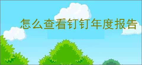 怎么查看钉钉年度报告