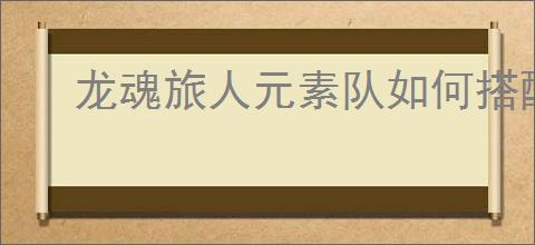 龙魂旅人元素队如何搭配