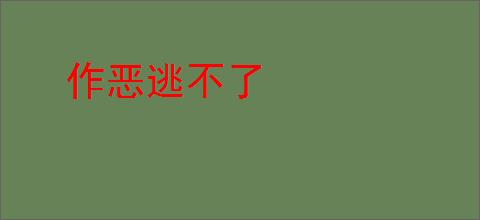 作恶逃不了