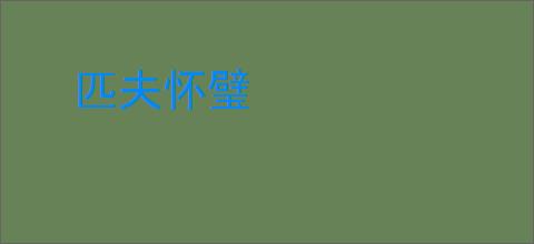 匹夫怀璧