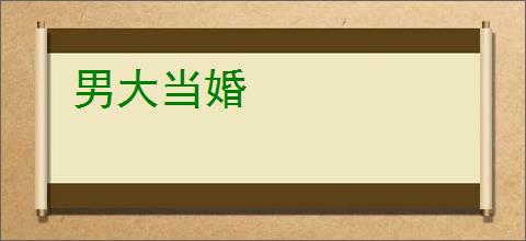 男大当婚