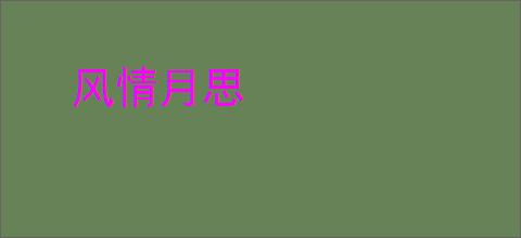 风情月思