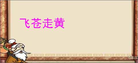 飞苍走黄
