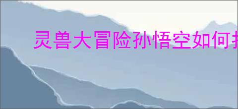 灵兽大冒险孙悟空如何打书