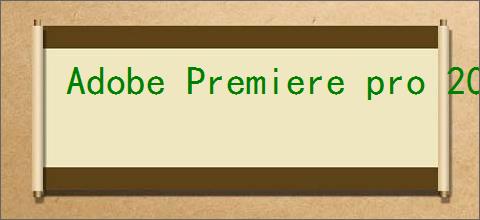 Adobe Premiere pro 2020怎么用