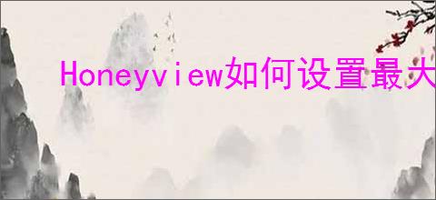 Honeyview如何设置最大书签数
