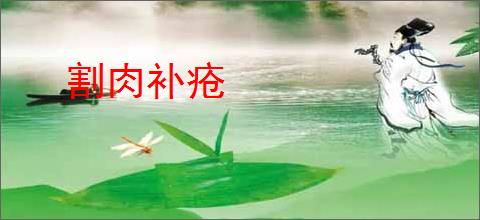 割肉补疮