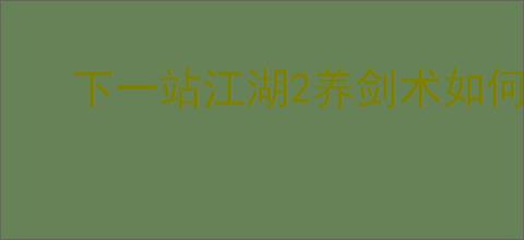 下一站江湖2养剑术如何获取