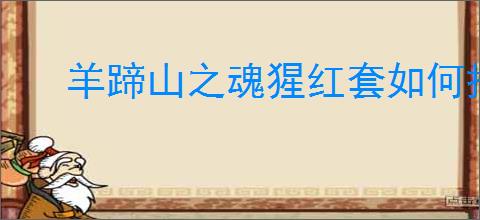 羊蹄山之魂猩红套如何搭配护符好用