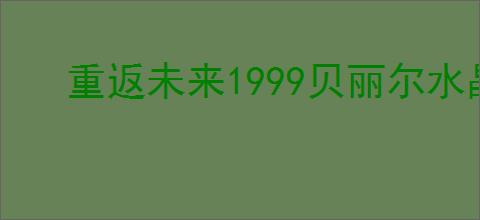 重返未来1999贝丽尔水晶如何组合