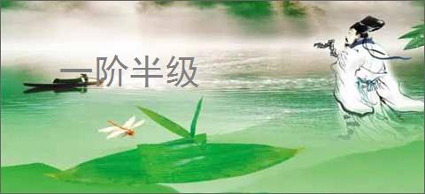 一阶半级