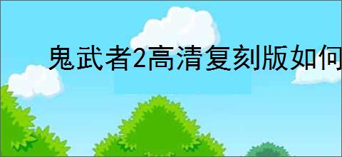 鬼武者2高清复刻版如何全物品收集