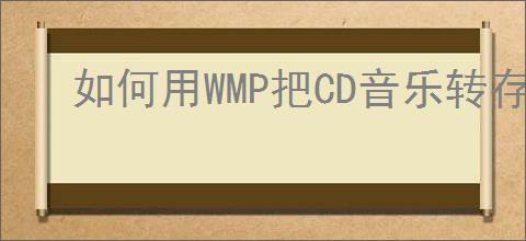 如何用WMP把CD音乐转存到硬盘