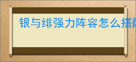 银与绯强力阵容怎么搭配