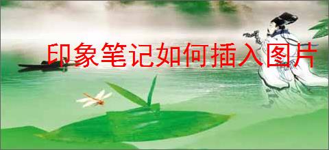 印象笔记如何插入图片