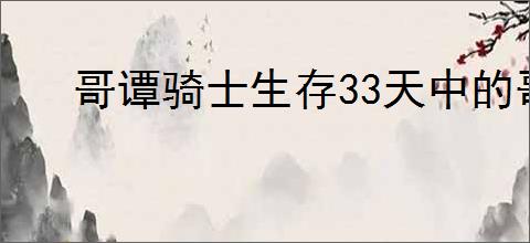 哥谭骑士生存33天中的哥谭骑士是谁