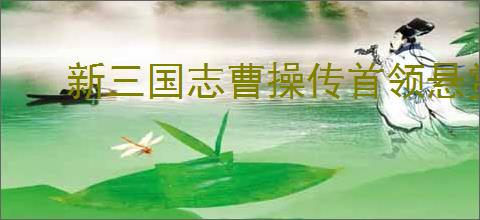 新三国志曹操传首领悬赏如何搭配阵容