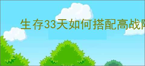 生存33天如何搭配高战阵容