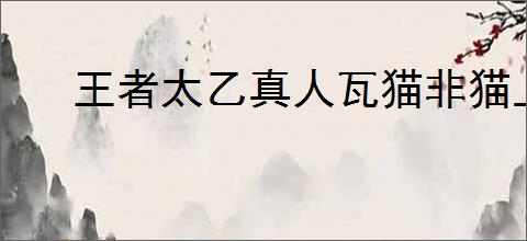 王者太乙真人瓦猫非猫上线时间是什么时候